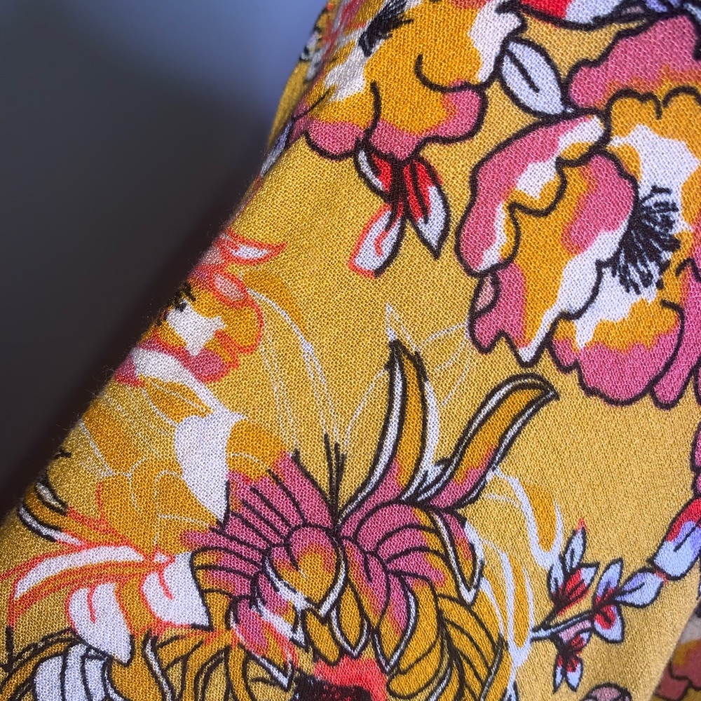 FREE PEOPLE | Intimately FP Yellow Floral Kimono - Picture 10 of 16